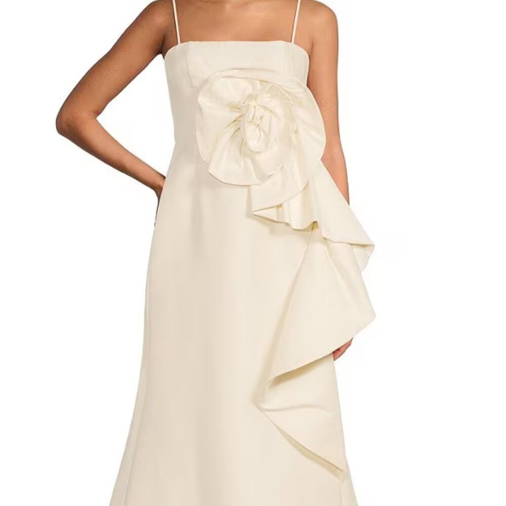 Muse by Marchesa Mikado 3D Rose Gown Sz 2